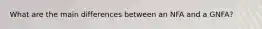 What are the main differences between an NFA and a GNFA?
