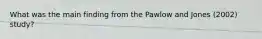 What was the main finding from the Pawlow and Jones (2002) study?