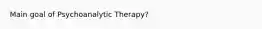 Main goal of Psychoanalytic Therapy?