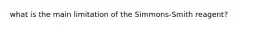 what is the main limitation of the Simmons-Smith reagent?