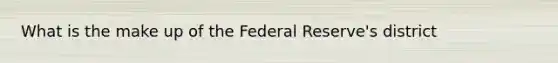 What is the make up of the Federal Reserve's district