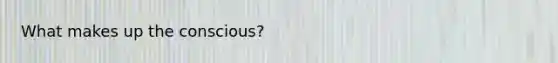 What makes up the conscious?