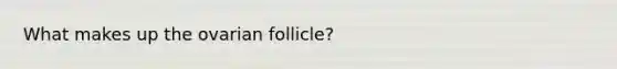 What makes up the ovarian follicle?