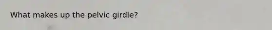 What makes up the pelvic girdle?