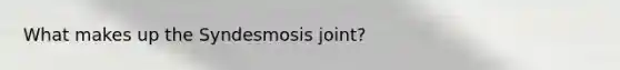 What makes up the Syndesmosis joint?