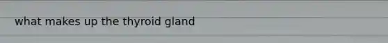 what makes up the thyroid gland
