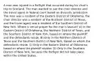 A man was injured in a fistfight that occurred during his choir's trip to Scotland. The man wanted to sue the choir director and the travel agent in federal court based on diversity jurisdiction. The man was a resident of the Eastern District of Oklahoma, the choir director was a resident of the Northern District of Texas, and the travel agent was a resident of the Southern District of New York. Where is venue proper for the man's lawsuit? A) In the Eastern District of Oklahoma, the Northern District of Texas, and the Southern District of New York, based on where the plaintiff and the defendants reside. B) Only in the Northern District of Texas and the Southern District of New York, based on where the defendants reside. C) Only in the Eastern District of Oklahoma, based on where the plaintiff resides. D) Only in the Southern District of New York, because the fistfight did not take place within the United States.