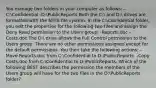 You manage two folders in your computer as follows: -C:Confidential -D:PublicReports Both the C: and D: drives are formatted with the NTFS file system. In the C:Confidential folder, you edit the properties for the following two files and assign the Deny Read permission to the Users group: -Reports.doc -Costs.doc The D: drive allows the Full Control permission to the Users group. There are no other permissions assigned except for the default permissions. You then take the following actions: -Move Reports.doc from C:Confidential to D:PublicReports. -Copy Costs.doc from C:Confidential to D:PublicReports. Which of the following BEST describes the permission the members of the Users group will have for the two files in the D:PublicReports folder?