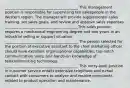 ________________________________________ This management position is responsible for supervising ten salespeople in the Western region. The manager will provide supplemental sales training, set sales goals, and review and approve sales expenses. ________________________________________This sales position requires a mechanical engineering degree and two years in an industrial selling or support situation. ________________________________________ The person selected for the position of executive assistant to the chief marketing officer should have excellent organizational capabilities, top-notch communication skills, and hands-on knowledge of teleconferencing technology. ________________________________________ This entry-level position in customer service entails extensive telephone and e-mail contact with consumers to analyze and resolve complaints related to product operation and maintenance.