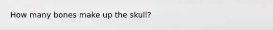 How many bones make up the skull?