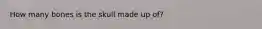 How many bones is the skull made up of?