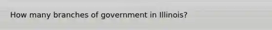 How many branches of government in Illinois?