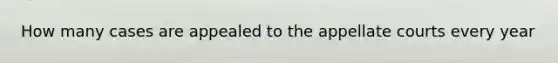 How many cases are appealed to the appellate courts every year