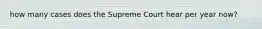 how many cases does the Supreme Court hear per year now?