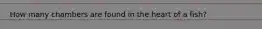 How many chambers are found in the heart of a fish?