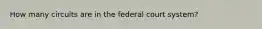 How many circuits are in the federal court system?