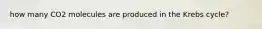 how many CO2 molecules are produced in the Krebs cycle?