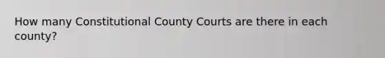 How many Constitutional County Courts are there in each county?