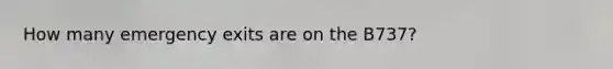 How many emergency exits are on the B737?