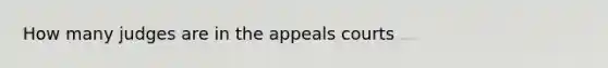 How many judges are in the appeals courts