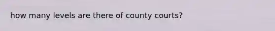 how many levels are there of county courts?