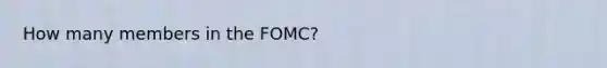 How many members in the FOMC?