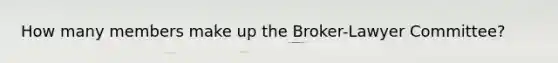 How many members make up the Broker-Lawyer Committee?