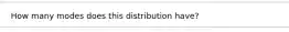 How many modes does this distribution have?