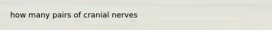 how many pairs of <a href='https://www.questionai.com/knowledge/kE0S4sPl98-cranial-nerves' class='anchor-knowledge'>cranial nerves</a>