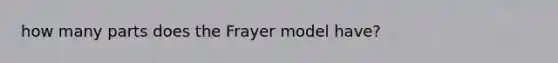 how many parts does the Frayer model have?