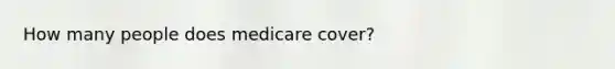 How many people does medicare cover?