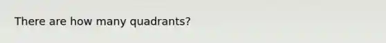 There are how many quadrants?