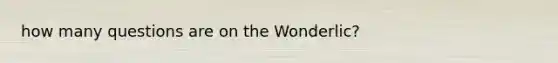 how many questions are on the Wonderlic?