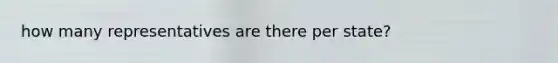 how many representatives are there per state?