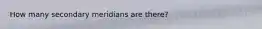 How many secondary meridians are there?