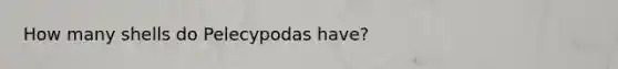 How many shells do Pelecypodas have?