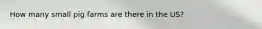 How many small pig farms are there in the US?