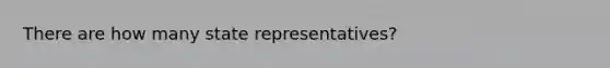 There are how many state representatives?