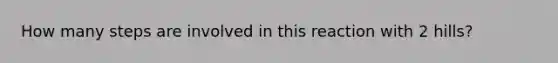 How many steps are involved in this reaction with 2 hills?
