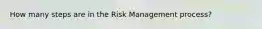 How many steps are in the Risk Management process?