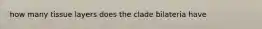 how many tissue layers does the clade bilateria have