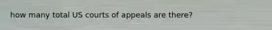 how many total US courts of appeals are there?