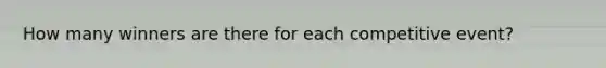 How many winners are there for each competitive event?