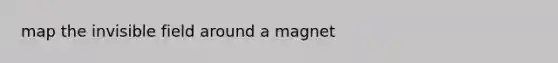 map the invisible field around a magnet