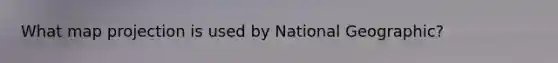 What map projection is used by National Geographic?