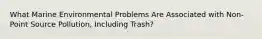 What Marine Environmental Problems Are Associated with Non-Point Source Pollution, Including Trash?