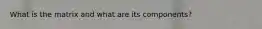 What is the matrix and what are its components?