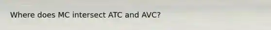 Where does MC intersect ATC and AVC?