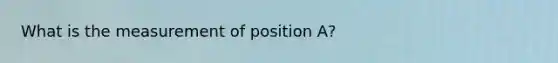 What is the measurement of position A?