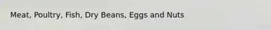 Meat, Poultry, Fish, Dry Beans, Eggs and Nuts